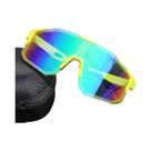 Óculos De Ciclismo Com Lentes Grandes UV400, À Prova De Vento, Anti-Ultravioleta, Para Esportes Ao