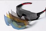 Óculos De Ciclismo Kit Com Cinco Lentes E Adaptador Lente