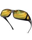 Óculos de condução noturna FIMOSON, amarelo polarizado, HD Vision