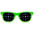 Óculos de difração GloFx Ultimate Green com efeito de prisma 3D