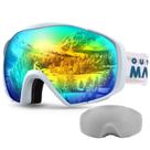 Óculos de esqui OutdoorMaster com capa de snowboard antiembaçante VLT 11,2%