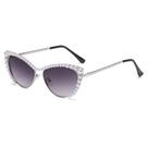 Óculos de festa Pearl Cat Eye Gradient Grey Eyewear