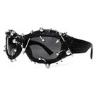 Óculos de festa Punk Spiked com lentes Dark Fashion