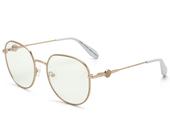 Óculos De Grau Carol Cazassa Mariana Rios Dourado Branco MR1034 3099-52