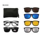 Óculos de Grau e Sol Mod 2325A Polarizado Lente Clip On 6x1