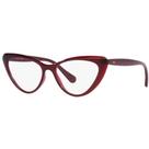 Óculos de Grau Gatinho Kipling KP3148 K486 Vermelho Translucido