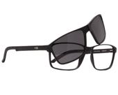 Óculos De Grau HB Clip On Switch 0538 Matte Print Carbon Fiber Gray/Night Driv Polarized Óculos De Grau HB Clip On Switch 0538 Matte Print Carbon Fiber Gray/Night Driv Polarized