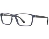 Óculos De Grau HB Polytech 3 0527 Matte Navy Print Carbon Demo