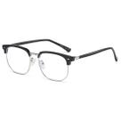 Óculos de Grau KFUGMAQN Miopia Preto Prata -0,5D