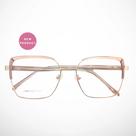 Óculos de Grau metal dourado com detalhes rosé