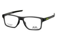 Óculos de grau Oakley OX8143 0254 Chamfer Squared - Satin Grey Smoke / Demo Lens