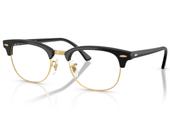 Óculos De Grau Ray Ban Clubmaster Dourado RX5154 5784-51 Óculos De Grau Ray Ban Clubmaster Dourado RX5154 5784-51