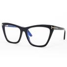 Óculos de Grau Tom Ford Clip On TF5971-B 001 Preto Óculos de Grau Tom Ford Clip On TF5971-B 001 Preto