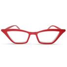 Óculos de leitura 2SeeLife Red Funky Cat Eye para mulheres +2,00