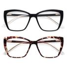 Óculos de leitura AMOMOMA Trendy TR90 Oversized Blue Light