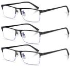 Óculos de leitura Anourney Lightweight Metal Half Frame +4.0