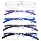 Óculos de leitura AQWANO Rimless Clear Frame Anti Blue Light 2.0