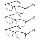 Óculos de leitura CRGATV Blue Light Blocking Metal Frame +2.0