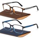 Óculos de leitura EASY READ TR90 para homens Blue Light 1.50, pacote com 2