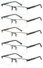 Óculos de leitura EYECEDAR Blue Light Blocking 2.50 para homens, pacote com 5