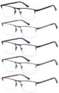 Óculos de leitura EYECEDAR Blue Light Blocking, pacote com 5 unidades, 1,50 para homens