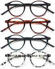Óculos de leitura EYEURL Neck Hanging Blue Light 1.0, pacote com 4