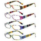 Óculos de leitura femininos Kerecsen, 4 pares, modernos, 1,75 com estojo