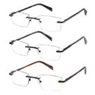 Óculos de leitura JJWELL Blue Light Blocking Rimless Metal