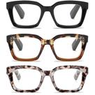 Óculos de leitura LOUOL HCB Oprah Style Square +1,25 para mulheres