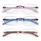 Óculos de leitura LOVIVY Rimless Blue Light Blocking Women