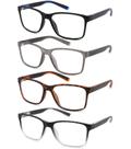 Óculos de leitura Readersoul Blue Light Blocking +2,5 para homens, pacote com 4