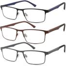 Óculos de leitura READITEASY Blue Light Blocking 3.75 masculinos, pacote com 3