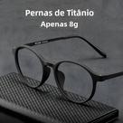 Óculos De Leitura Retro Unissex Em Liga De Titânio Ultraleve TR90, Anti Luz Azul, Presbiopia