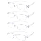 Óculos de leitura Ryegis Rimless Blue Light Clear 3.5 para homens e mulheres