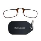 Óculos de leitura ThinOptics 44 mm retangulares +1,5 de ampliação