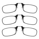Óculos de leitura ThinOptics Readers Retangulares 44mm + 2 Pretos