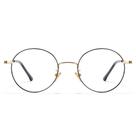 Óculos de luz azul Cyxus Round Metal Frame Clear Lens