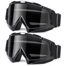 Óculos de motocross MAMBAOUT Adult Dirt Bike, pacote com 2 unidades UV400