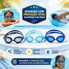 Oculos de Natação e Mergulho com Vedação Confortável Lentes Transparentes e Ajuste Regulável Ideal para Piscina e Praia