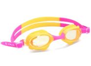 Óculos de natação jr shark fin vollo rosa/amarelo