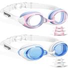Óculos de natação Seago Anti-Fog UV Protection, pacote com 2 unidades para adultos