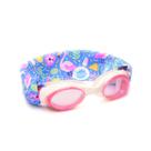 Óculos de natação Splash Place Flamingo Pop com alça de tecido