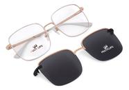 Óculos de óculos feminino Clip On Multiclips Metal Oval Cwd