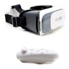 Óculos de Realidade Virtual Shopmix VR BOX 3D com Controle Bluetooth Branco