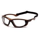 Óculos de segurança Carhartt Toccoa Black/Tan Frame Clear Lens