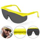 Óculos De Segurança Epi Foxter Lentes Fumê Startools Proteção Preto Amarelo Construção Civil