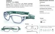 Óculos de segurança EPI ID 104 56 Cristal Cinza C.A 33594