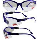 Óculos de segurança Global Vision Contender Bifocal Blue Frame