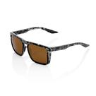 Óculos de sol 100% RENSHAW Matte Black Havana com lente de bronze