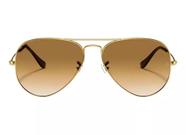Oculos De Sol 3025 Aviador Dourado Lentes Marrom - Original Italia